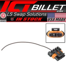 ICT Billet LS 4-Flat Alternator Wire Connector Pigtail Plug