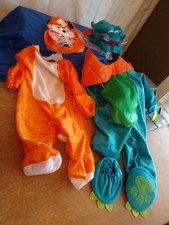 Choice Toddlers Costumes: Orange White Fox or inCharacter Blue Dinky Dragon