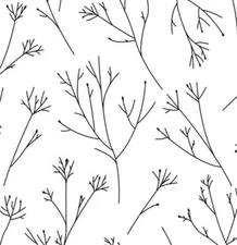 RoomMates Twigs Peel & Stick Wallpaper RMK11675WP Black/White