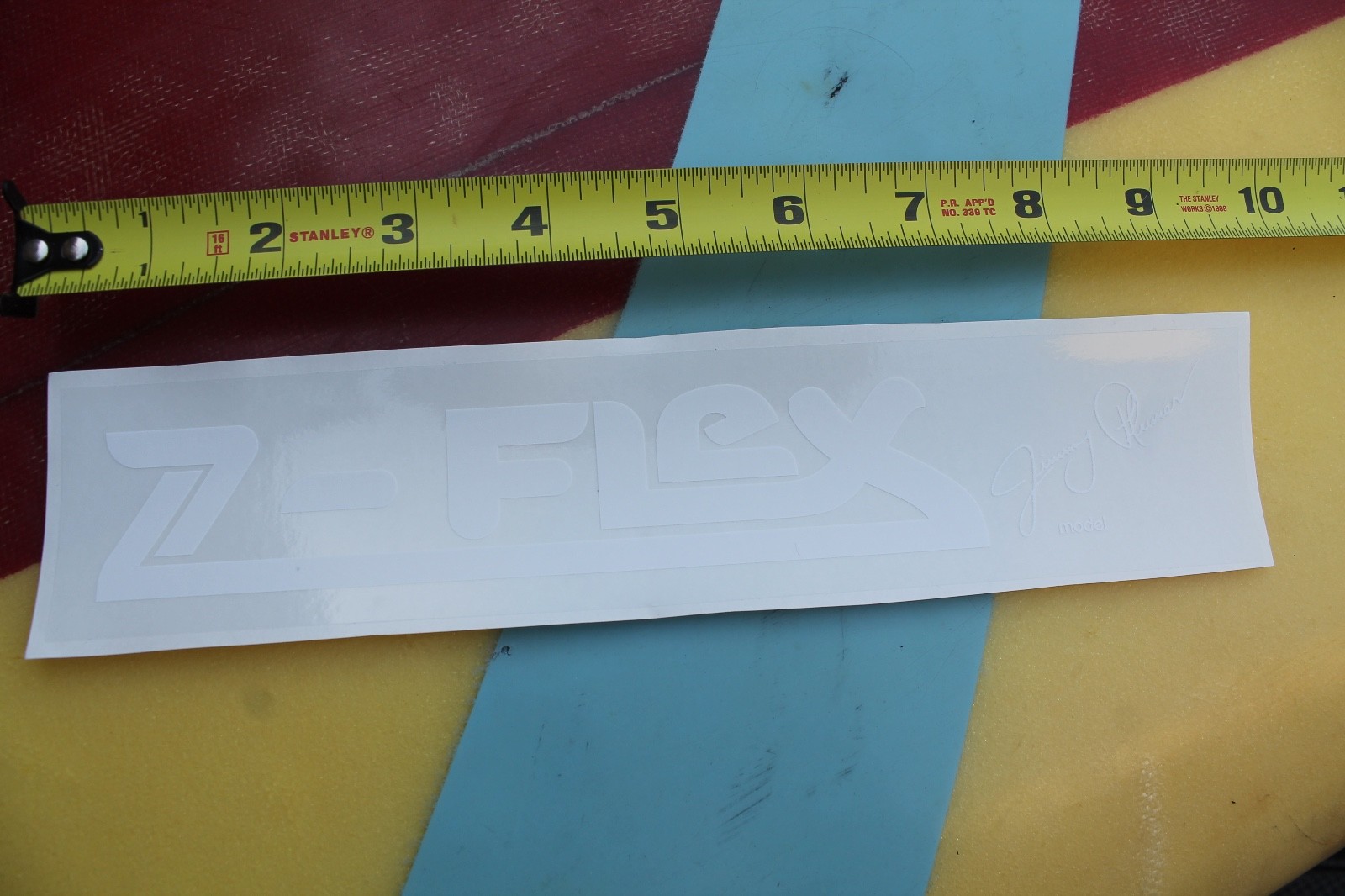 Z-Flex Skateboards Jimmy Plumer Dogtown Zephyr Z-Boy Clear Skateboarding STICKER