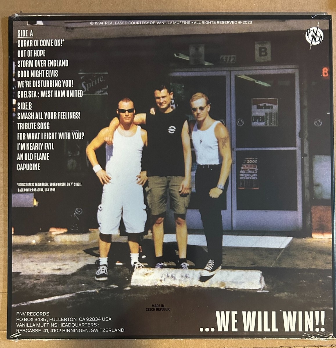LP: VANILLA MUFFINS - Sugar Oi Will Win!! NEW SEALED REISSUE Oi