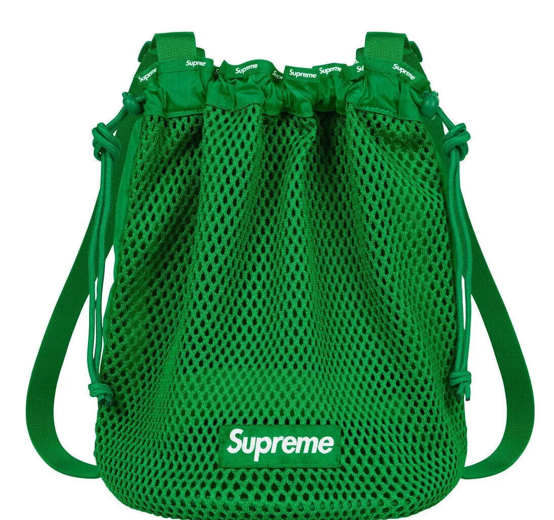 Supreme Mesh Small Backpack 10L 23SS 4colors Black White Green Leopard  Brand New