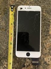 Apple IPhone 7 OEM LCD Display Screen Original White 821-01057-A 1837 - Cracked