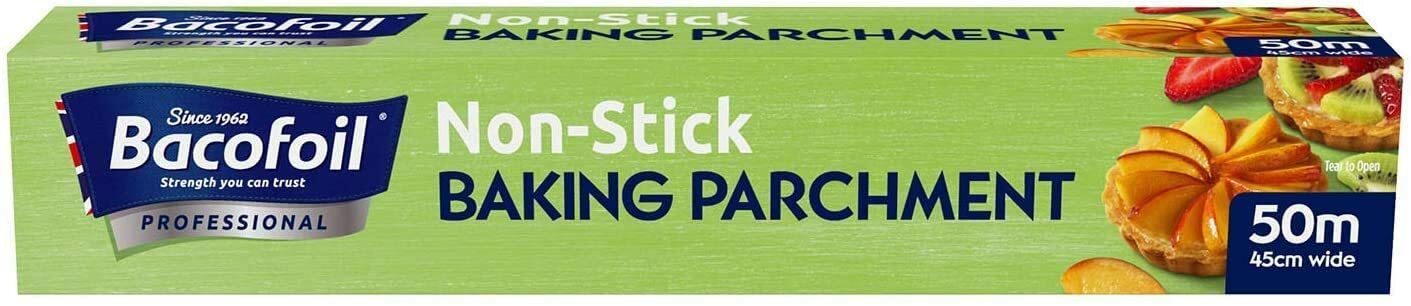 Bacofoil Professional Catering Non Stick Baking Parchment 45cm x 50m Catering
