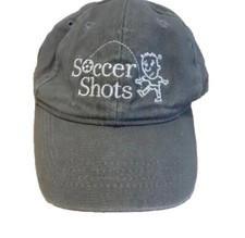 Soccer Shots Hat Youth Gray Ball Cap Adjustable Baseball