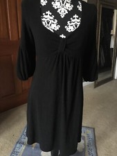 RUBY ROX  Size Large Trendy Black Tunic Style Sweater Dress