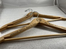 Vintage Sheraton Hotel Wooden Hangers Set Of 2