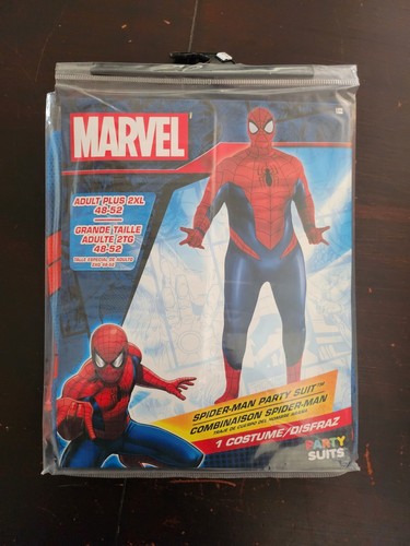 Spider-Man Adult Costume One Piece Suit, Adult Plus 2XL 48-52, Marvel - 第 1/1 張圖片