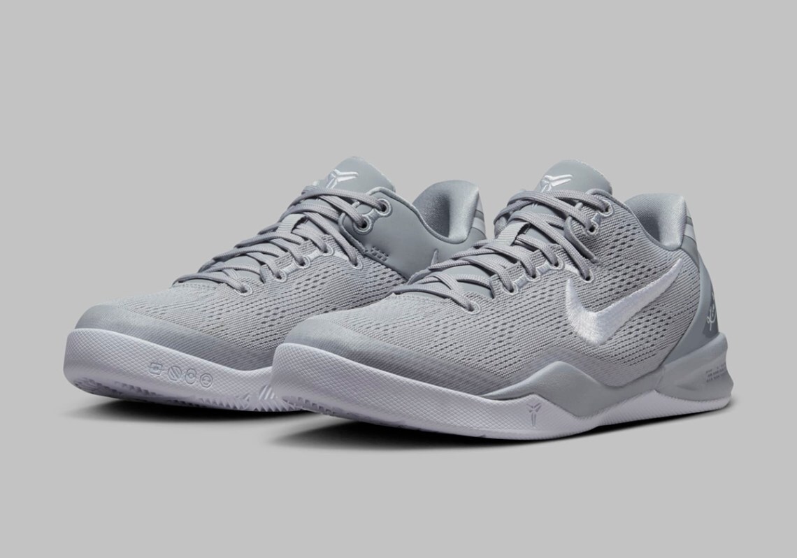 Nike Kobe VIII 8 Protro GS Wolf Grey White Nby FN0266-003 sz 7Y