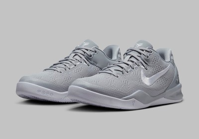Nike Kobe VIII 8 Protro GS Wolf Grey White Nby FN0266-003 sz 7Y