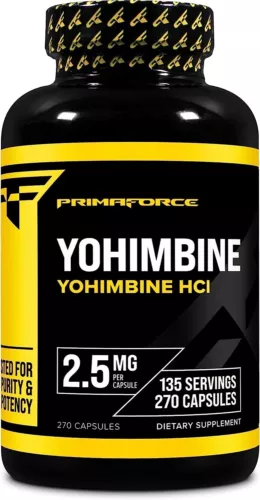 Primaforce Yohimbine HCl 2.5mg Premium Supplement 270 Vegetarian Capsules New