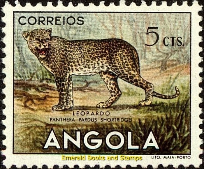 EBS Angola 1953 - Animals - Leopard - Elephant - Antelope - AO 368-370 - MNG (*) - Image 2 of 4