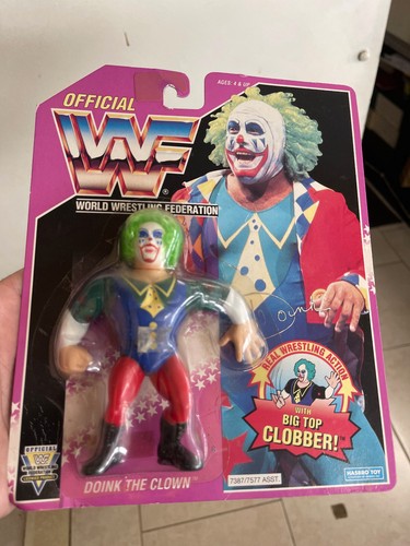 Hasbro WWF WWE Doink The Clown Wrestling Figure 19...