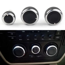 3Pcs Fit VW Golf MK4 Passat B5 Air Conditioner A/C Switch Panel Control Knob US