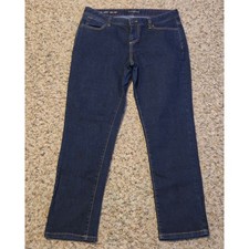 Talbots Petite Signature Ankle Jeans Spandex Blend Women's Size 10P/30 Blue