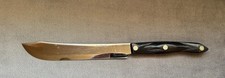 Vintage Cutco Butcher Knife Model # 1722 8” Blade Brown Swirl Handle