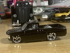 Hot Wheels Black Custom Painted ‘72 Chevy Luv with Wheel Swap