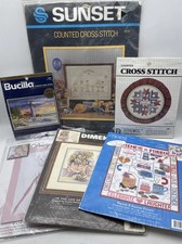 Cross Stitch Kits Lot Of 6 - Dimensions, Jiffy, Bucilla others New Old Stock