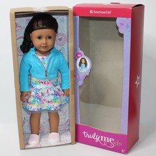 American Girl Just Like You Truly Me 44 Doll with Dark Brown Hair  Hazel Eyes