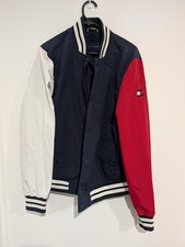 Tommy Hilfiger Colourblock Baseball Varsity Jacket M | Flag Logo | Tricolor 