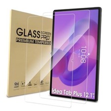 2 Pack Screen Protector Compatible with Lenovo Idea Tab Plus 12.1", Case