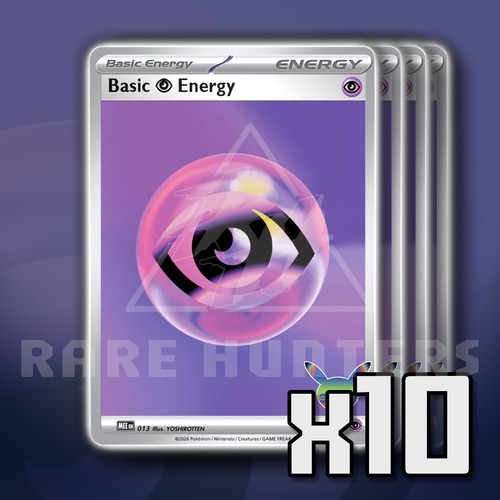 Basic Psychic Energy 013 30th Celebration set of 10 Futuristic Rare POKEMON