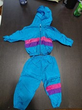 Vintage Pint Size Kids 2 Piece 12m Windbreaker Set