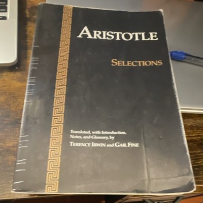 Hackett Publishing Selections Aristotle Irwin Fine Paperback English Philosophy 