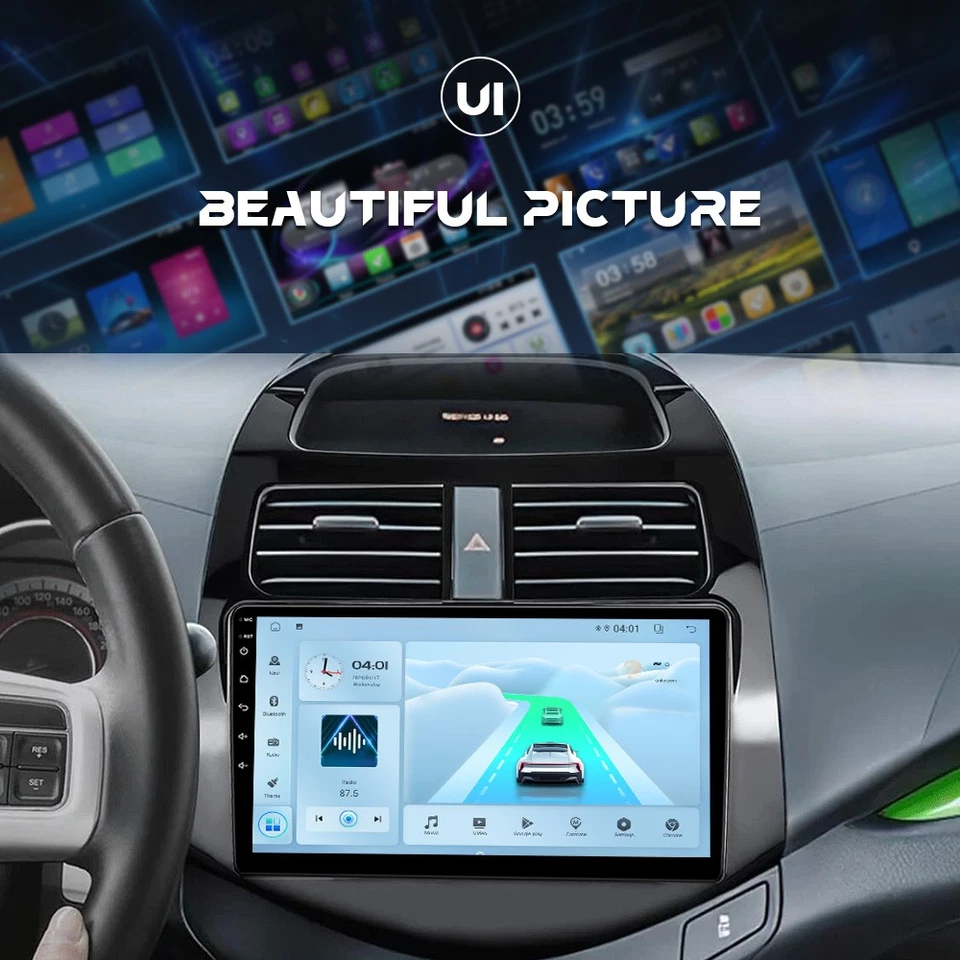 Stereo For Chevy Spark 2010-2015 Wireless Android Auto Apple CarPlay Car Radio - Image 4 of 4