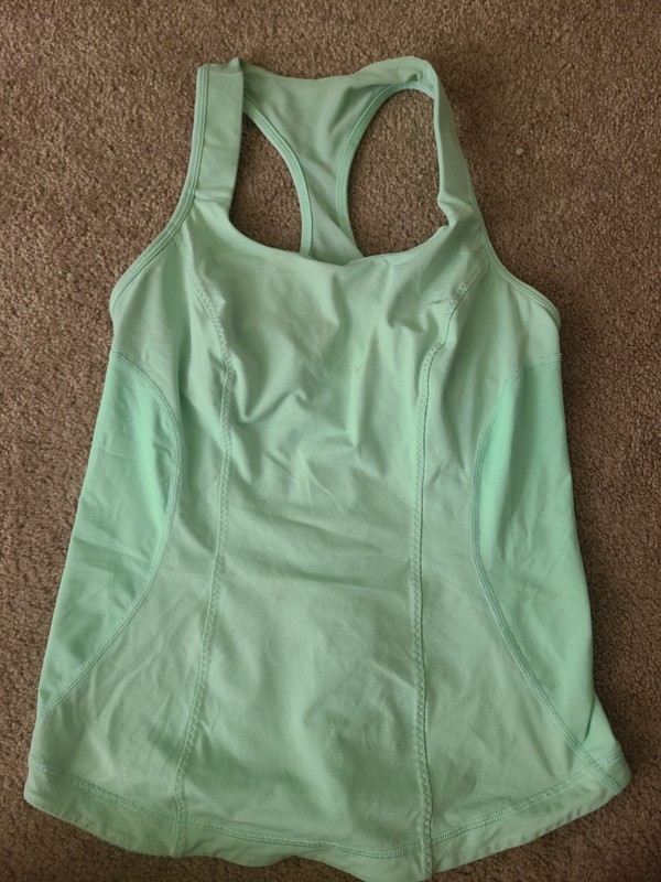 Lululemon Women’s Racerback Tank Top Mint Green Athletic Yoga Workout Top