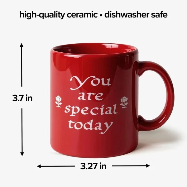 Waechtersbach "You Are Special Today" Red Mug - 12 Oz - Dishwasher Safe - Image 2 of 4