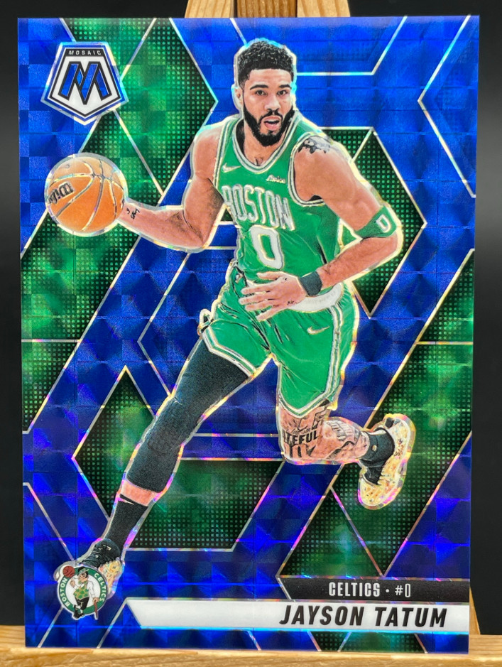 Jayson Tatum 2024-25 Panini Mosaic 019/199 Blue Boston Celtics #188