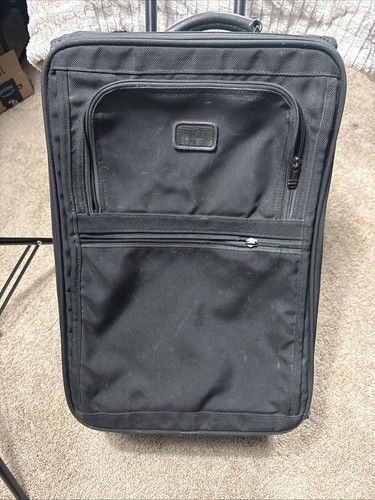 TUMI Suitcase Alpha 22" Carry-On 2-Wheel Black Ballistic Nylon USA Cabin Luggage
