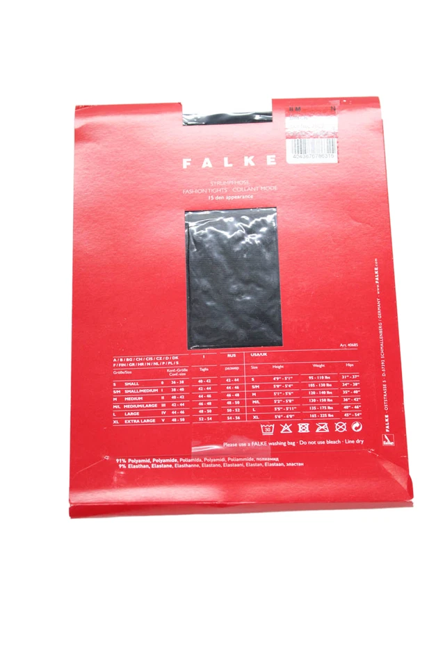 Medias Falke para mujer con cuello moda negras talla M Foto 2 de 2