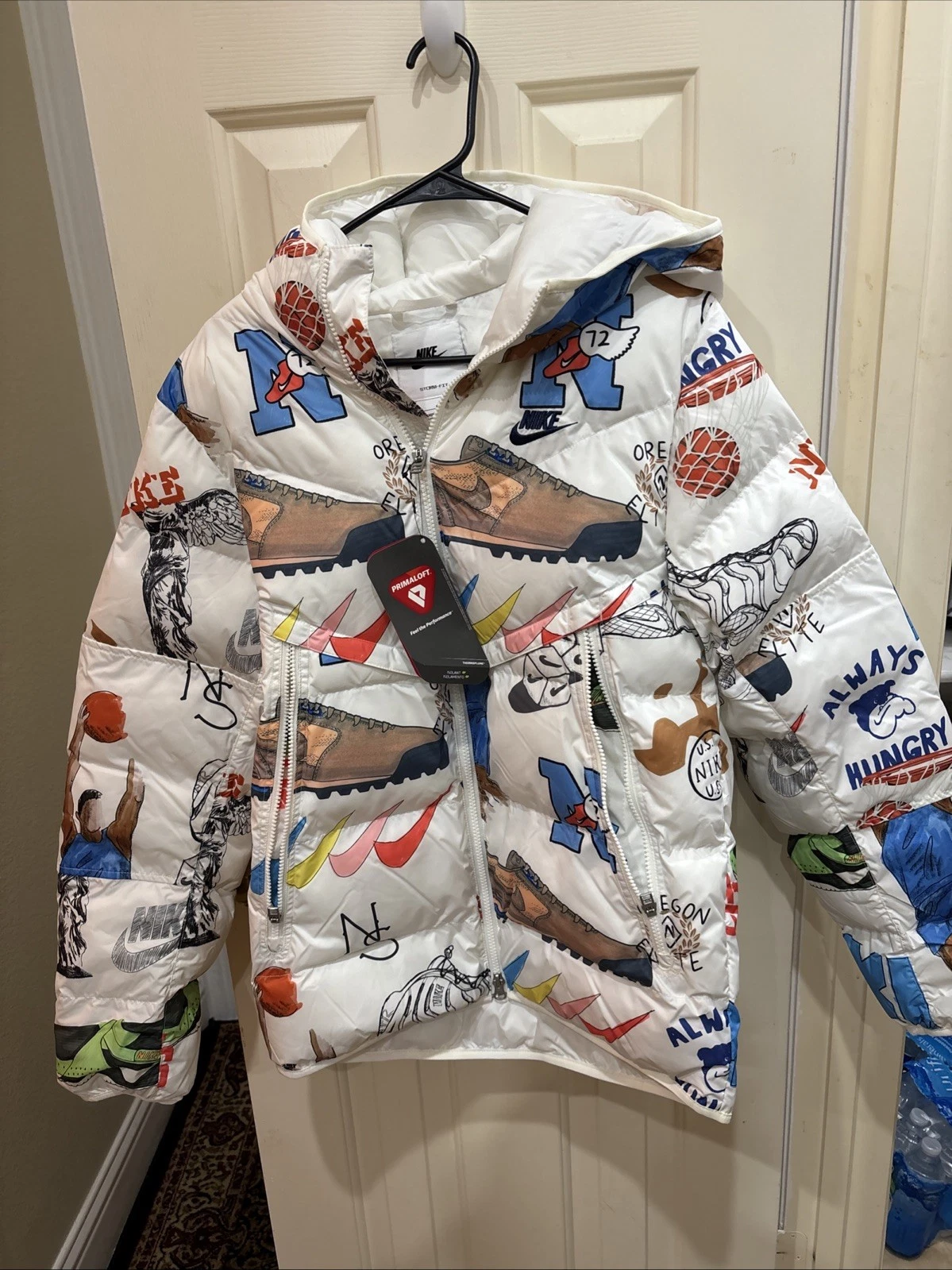 Nike Always Hungry Windrunner Puffer Coat Jacket STORM-FIT Mens Size Small