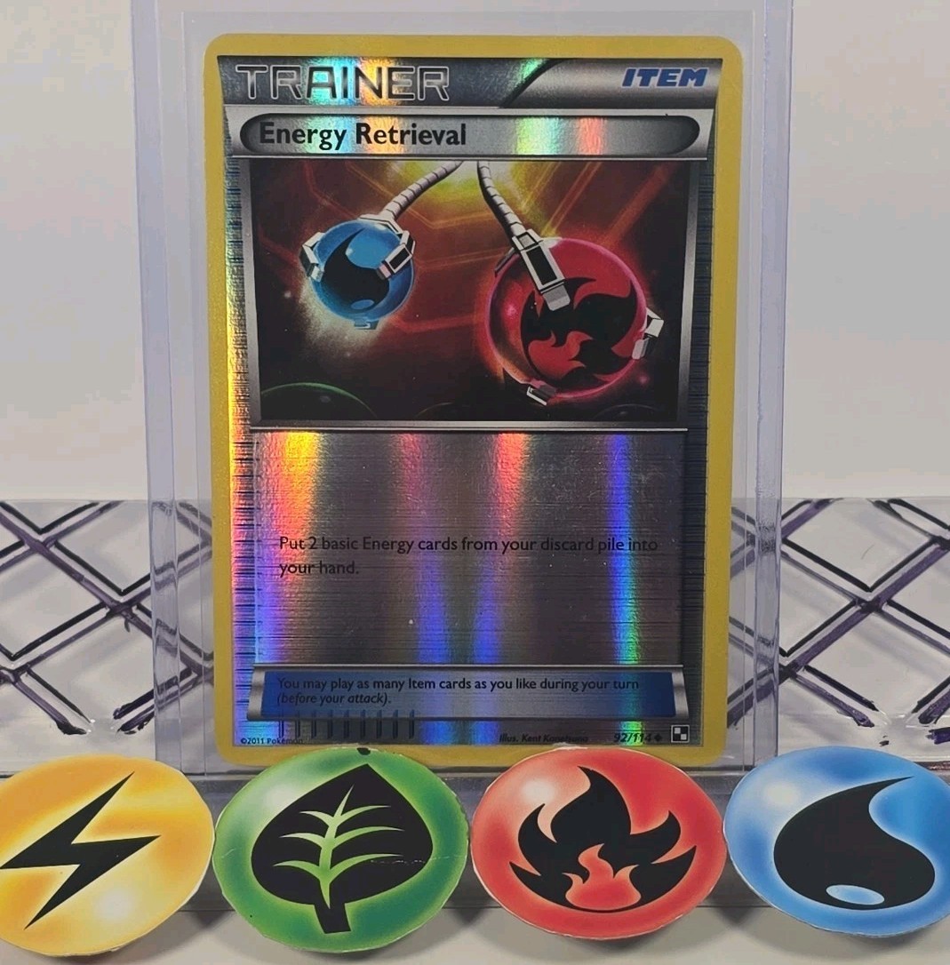 Pokémon TCG Energy Retrieval 92/114 Black & White Reverse Holo 2011 LP