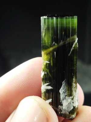Green Cap Tourmaline With Feldspar Crystal From Astak Nala Skardu Pak 14 Grams