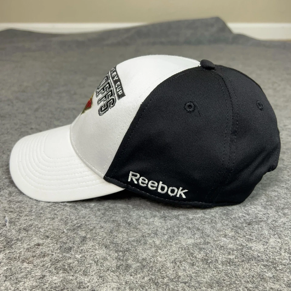 Minnesota Wild Hat Cap Strap Back White Black NHL Hockey Playoffs Reebok 2015 - Image 2 of 4