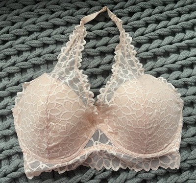 Victoria's Secret PINK Bra Women's L(DD) Lace Date Racerback