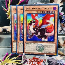 3x Yugioh Playset Dragonmaid Tinkhec BLMM-EN059 Ultra Rare 1st Ed Near Mint