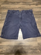 Carhartt Relaxed Fit Canvas/Work Shorts Size 40 Mens Color Blue