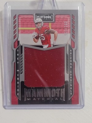 Trey McBride 2022 Panini Playbook #MM-37 Mammoth Material Patch /199 - Cardinals