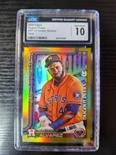 2025 Topps Yordan Alvarez Dugout Peeks SSP Gold /50 CGC 10 Astors