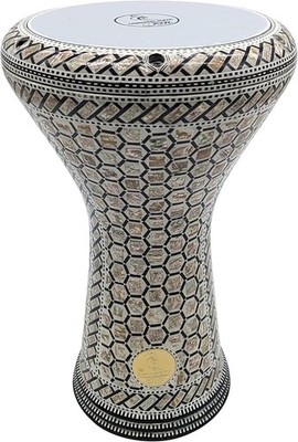 Classic 17'' Egyptian Darbuka by Gawharet El Fan   Mother of Pearl Percussion