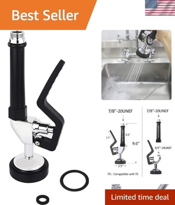 #ad #ad Elegant Black Dish Sprayer with High Pressure for Commercial Use 1.28 GPM $78.27