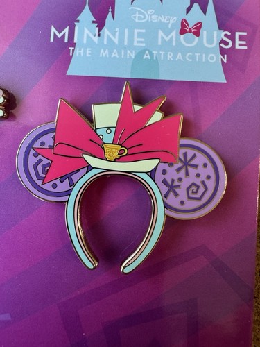 Disney Minnie Mouse Main Attraction Mad Tea Party Teacups Pin Set 3/12 March - Picture 5 of 8