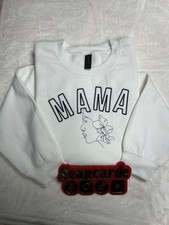Personalized Embroidered Mama Sweatshirt, Customized Mama Sweatshirt, Mama Gift