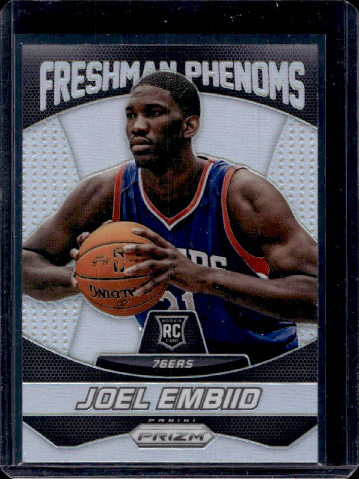 2014-15 Prizm Joel Embiid Freshman Phenoms RC Rookie #3 76ers