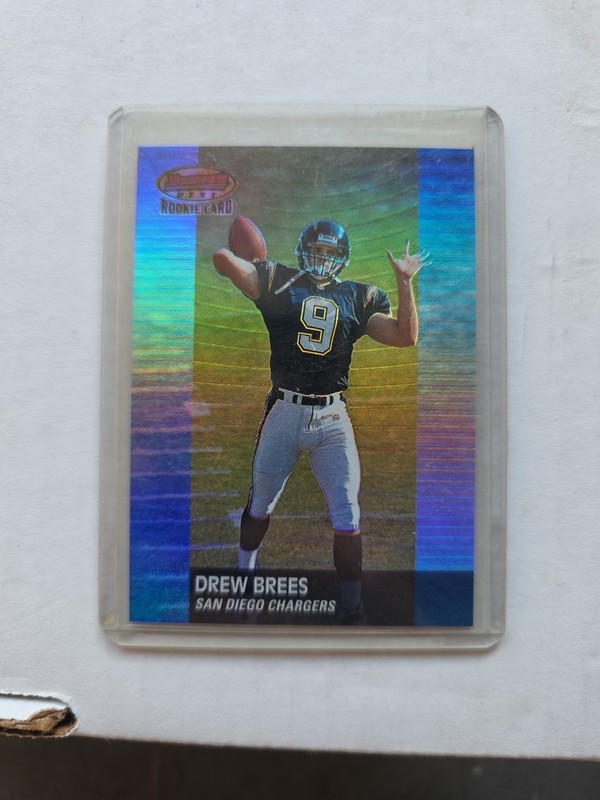 DREW BREES 2001 Bowman's Best RC #121 0420/1499 ROOKIE SAINTS CHARGERS