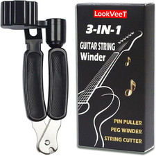 3-in-1 Guitar String Winder, Cutter, and Bridge Pin Puller Tool